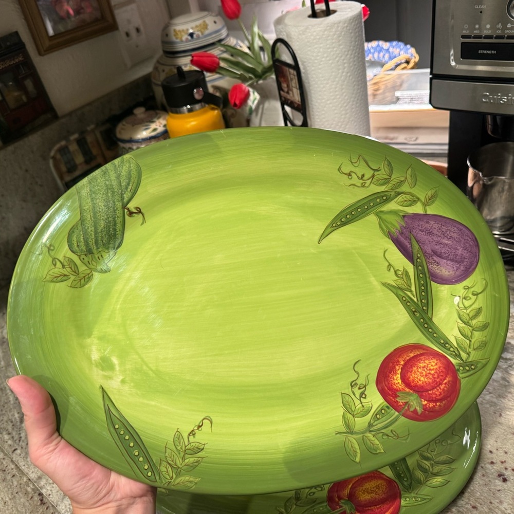 Laurie Gates “Market Garden” Ceramic Platter